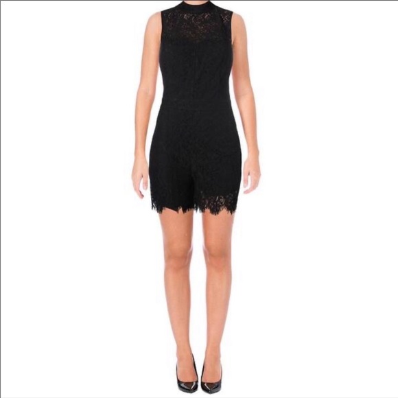 Guess Kylie Black Lace Romper Black Size XS - Picture 2 of 8